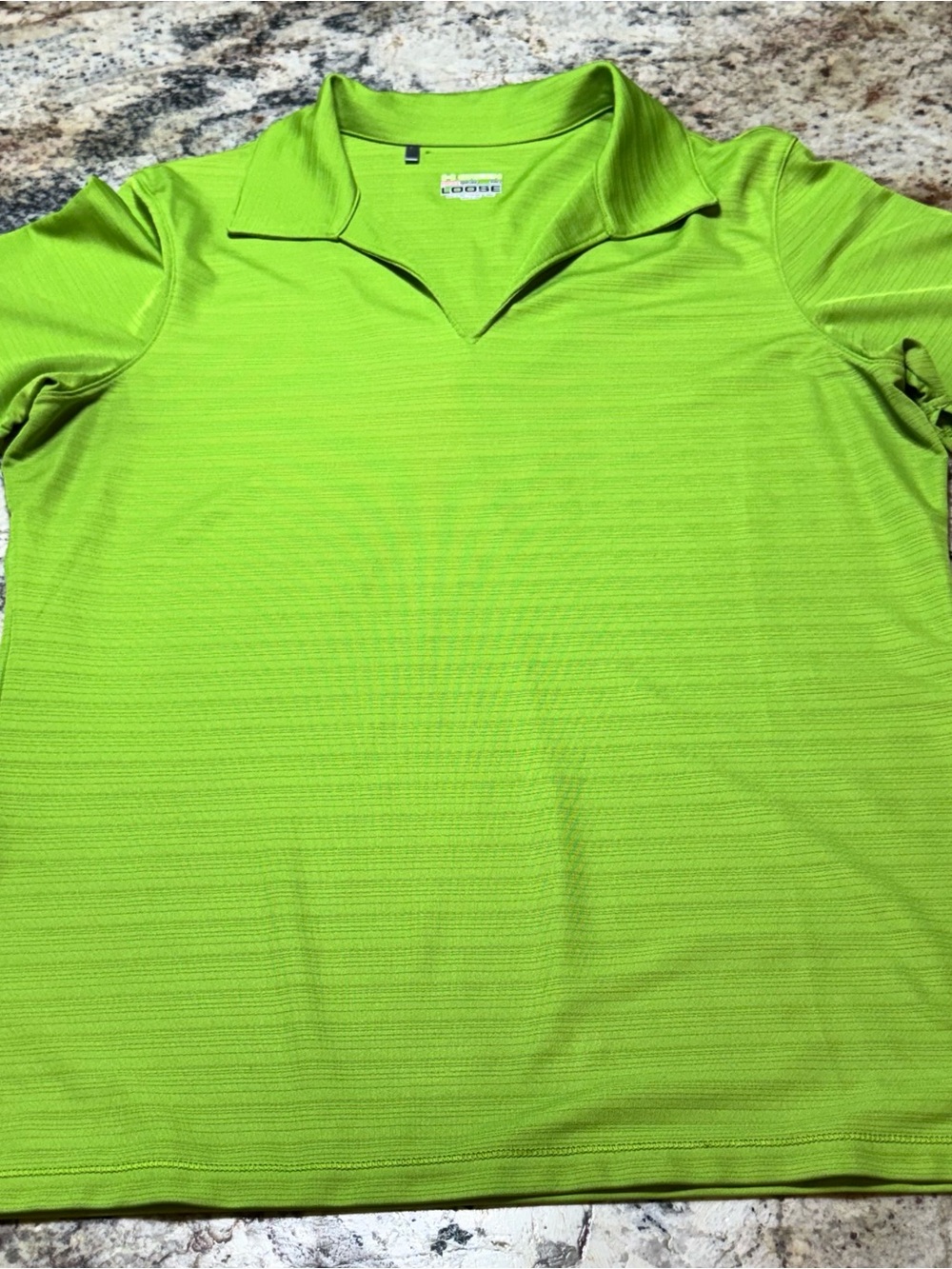 Bright Lime Green Polo Top
